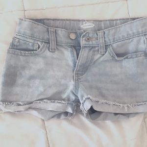 Girls Light Blue Jean Shorts
